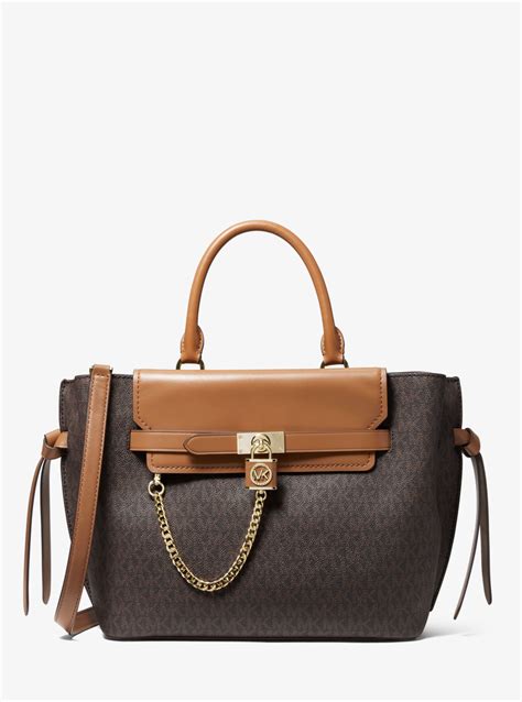 michael kors hamilton legacy large belted satchel|michael kors nouveau hamilton.